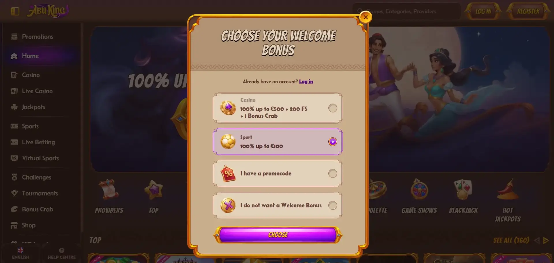 AbuKing Casino Registration And Account Setup